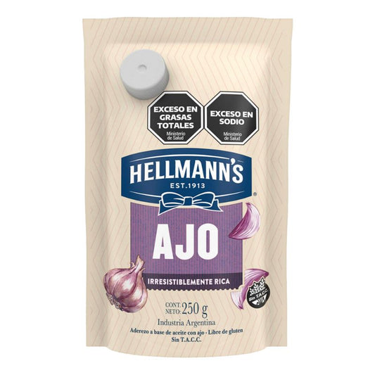 MAYONESA HELLMANS Ajo 250 Grs