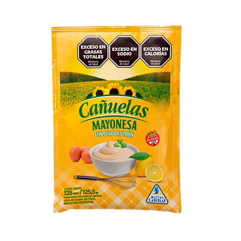 MAYONESA CA�UELAS SACHET 125 CC.