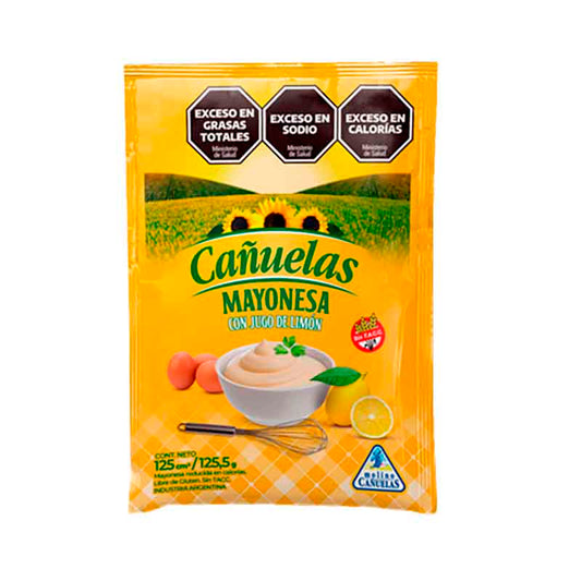 MAYONESA CA�UELAS SACHET 125 CC.