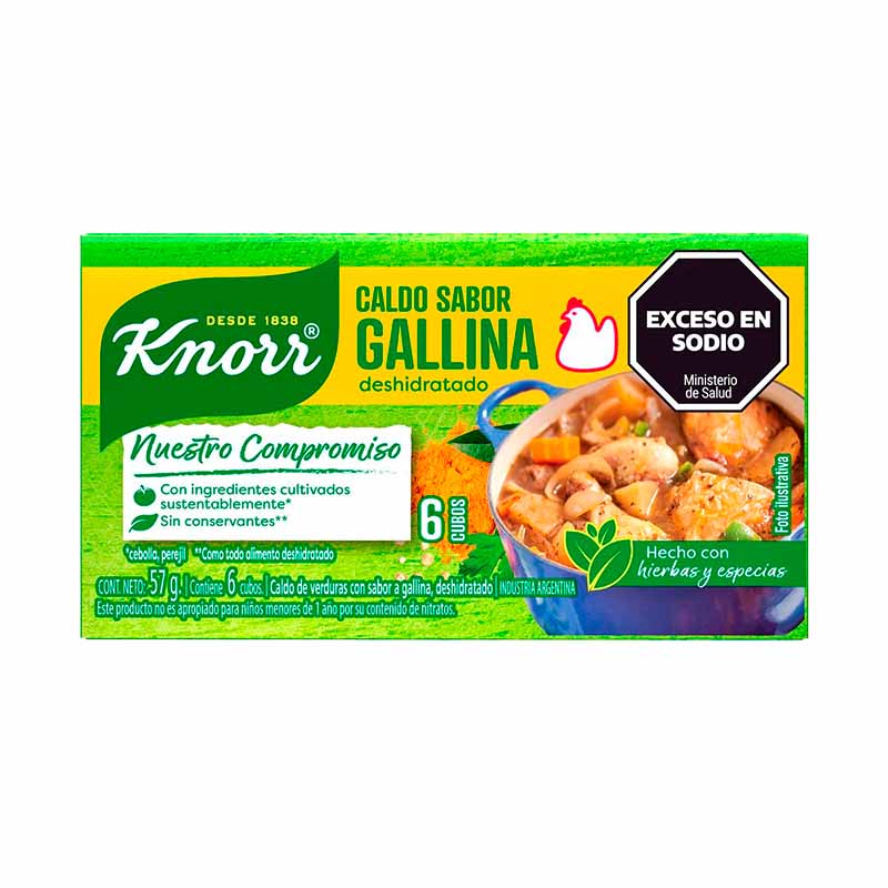 CALDO KNORR GALLINA 6 Un.