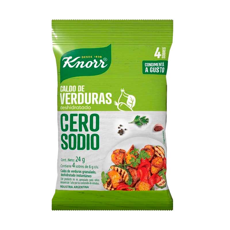 CONDIMENTO KNORR VERDURA 0% SODIO 24 Grs