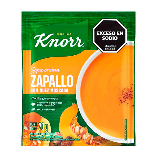 SOPA CREMA KNORR ZAPALLO 70 Grs