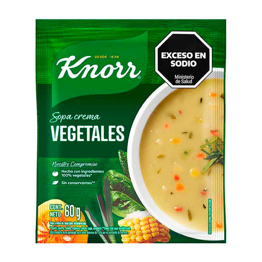 SOPA CREMA KNORR VERDURA 60 Grs