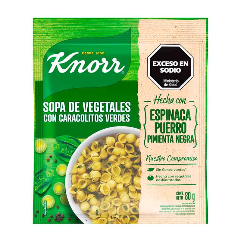 SOPA LISTA QUICK ESPINACA 70 Grs