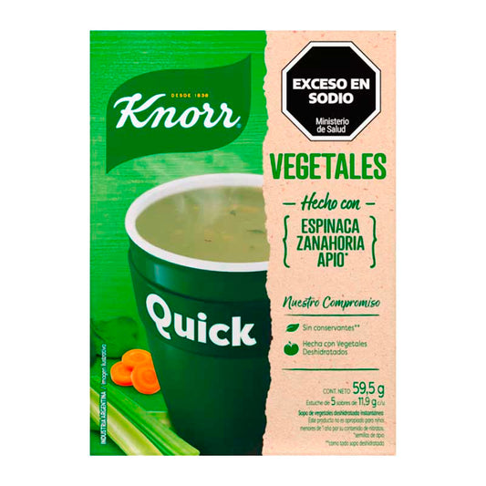 SOPA LISTA QUICK VEGETALES 65 Grs