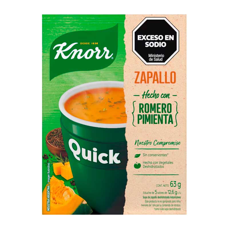 SOPA LISTA QUICK ZAPALLO 70 Grs