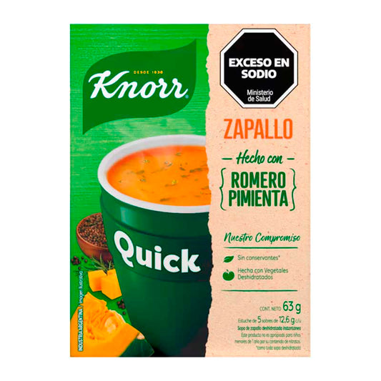 SOPA LISTA QUICK ZAPALLO 70 Grs