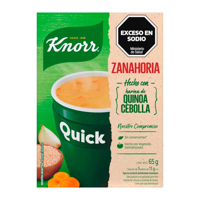 SOPA LISTA QUICK ZANAHORIA 70 Grs