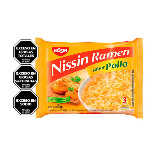 SOPA RAMEN NISSIN POLLO 85 Grs