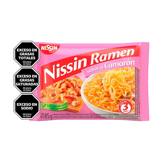 SOPA RAMEN NISSIN CAMARON 85 Grs