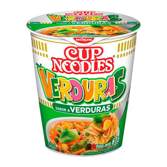 SOPA LISTA CUP NOODLES VERDURA 65 Grs