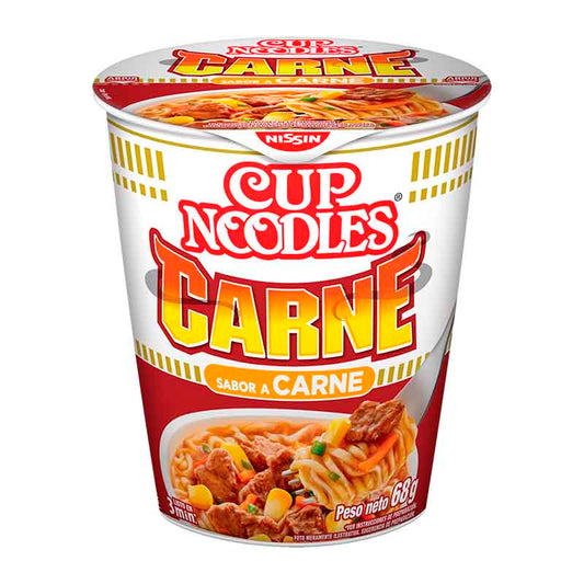 SOPA LISTA CUP NOODLES CARNE 69 Grs