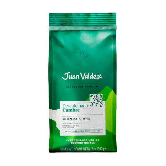 CAFE JUAN VALDEZ DESCAFEINADO 340 Grs