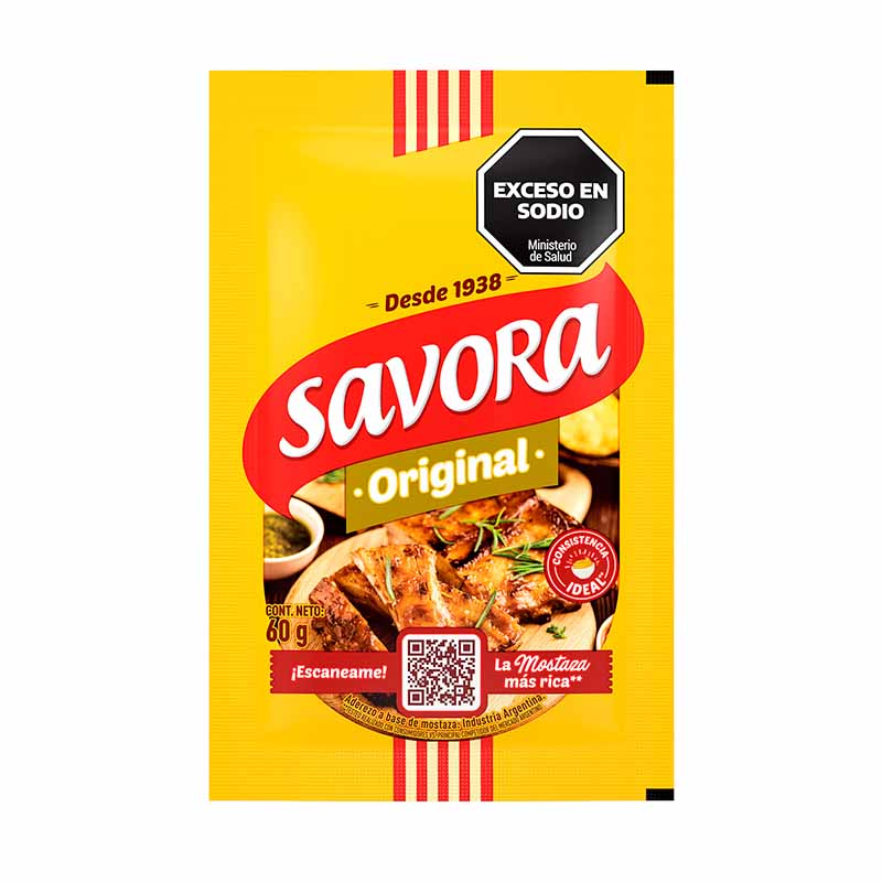 MOSTAZA SAVORA SACHET 60 Grs