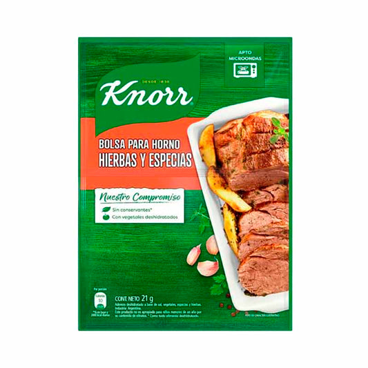 BOLSA P/HORNO KNORR HIERB/ESPECIAS 21 Grs
