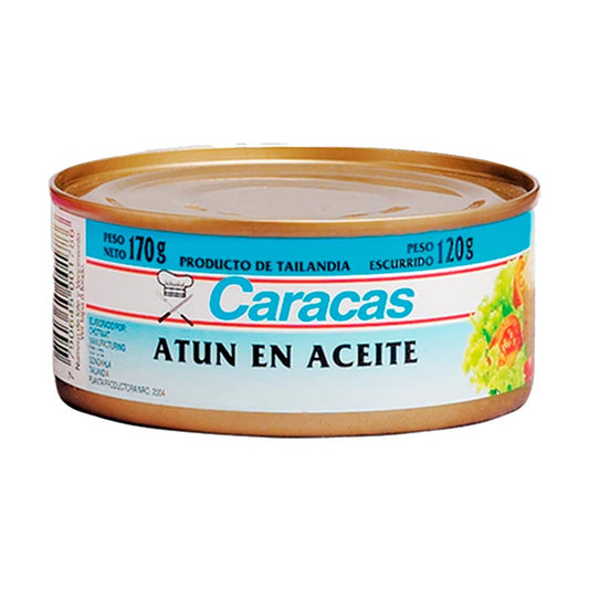ATUN ENTERO CARACAS ACEITE 170 Grs