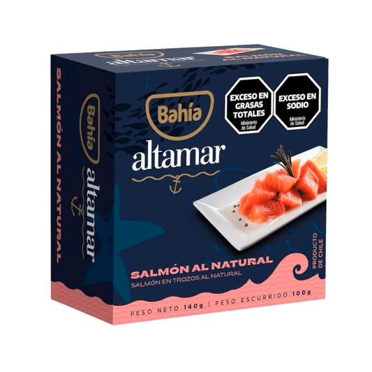 SALMON EN TROZOS BAHIA AL NATURAL 140 Grs