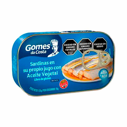 SARDINA G.DA COSTA ACEITE 125 Grs