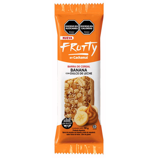 BARRA CEREAL FRUTTY BANANA/DDL 24 Grs