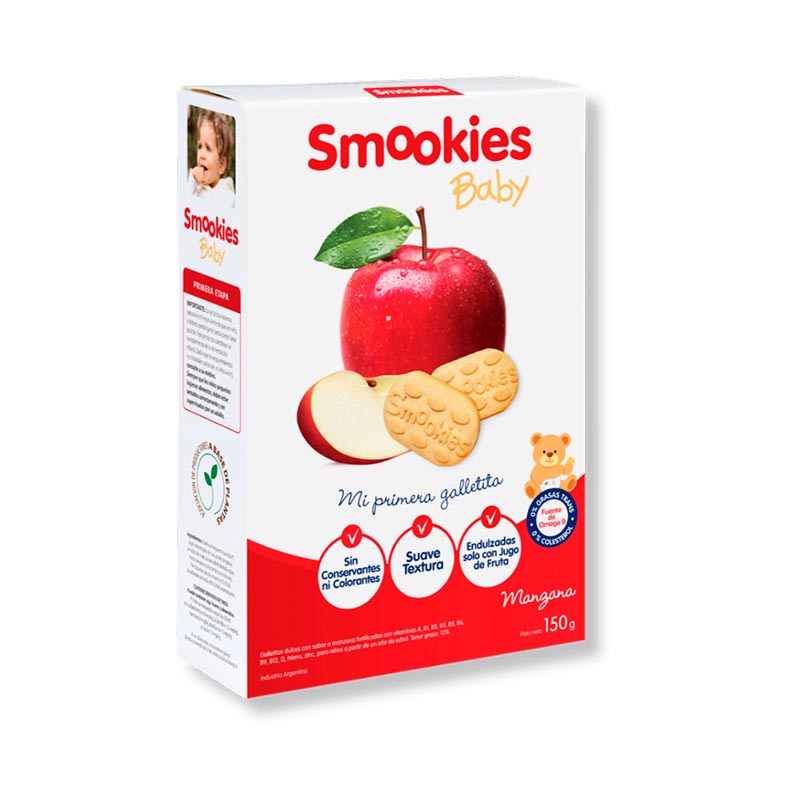 GALLETITA SMOOKIES BABY MANZANA 150 Grs