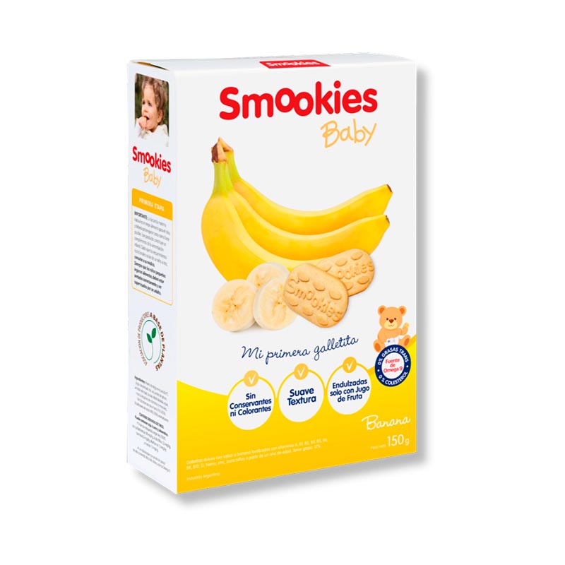 GALLETITA SMOOKIES BABY BANANA 150 Grs