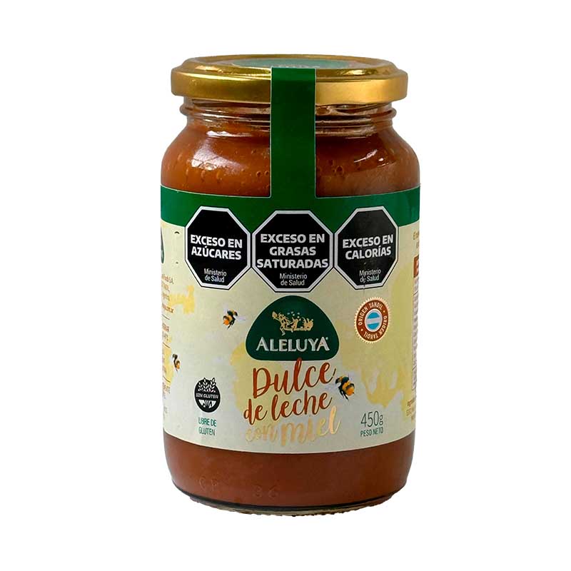 DULCE DE LECHE ALELUYA CON MIEL 450 Grs