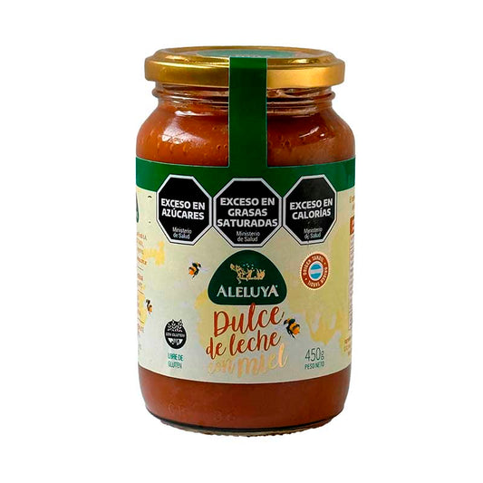 DULCE DE LECHE ALELUYA CON MIEL 450 Grs