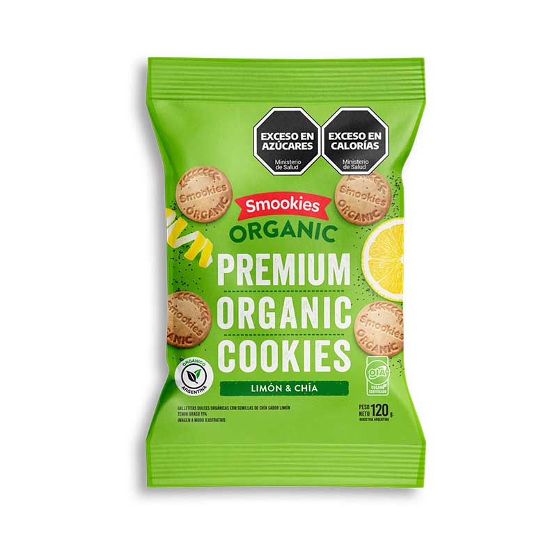 GALLETITA SMOOKIES LIMON Y CHIA 120 Grs