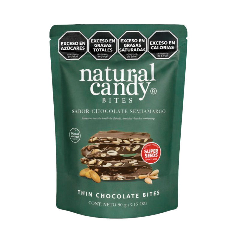 BITES NATURAL CANDY THIN CHOCOLATE 90 Grs