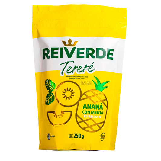 YERBA TERERE REI VERDE ANANA Y MENTA 250 Grs