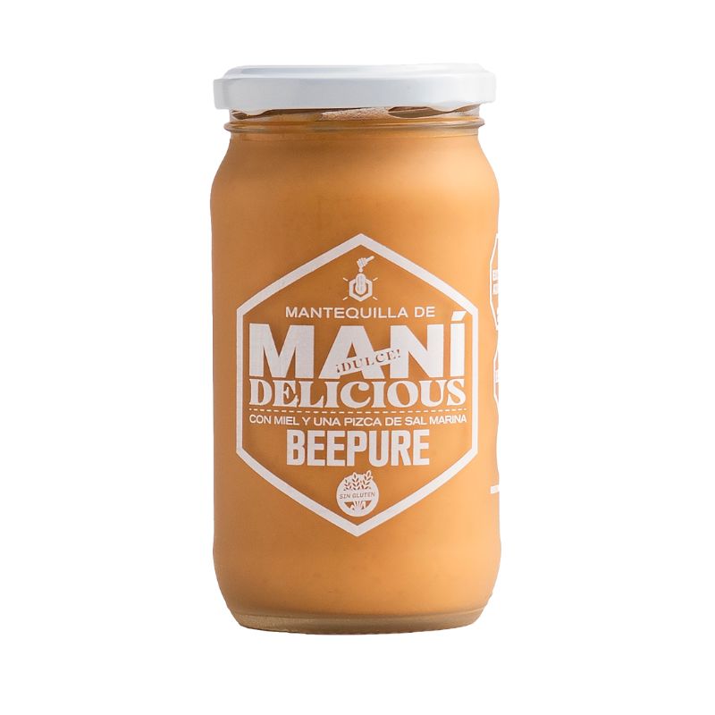 MANTEQUILLA MANI BEEPURE DELICIOUS 350 Grs