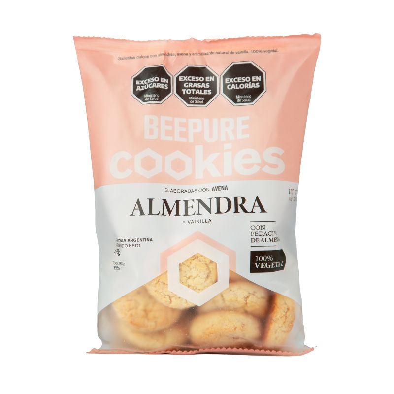 GALLETITA BEEPURE AVENA Y ALMENDRA 120 Grs