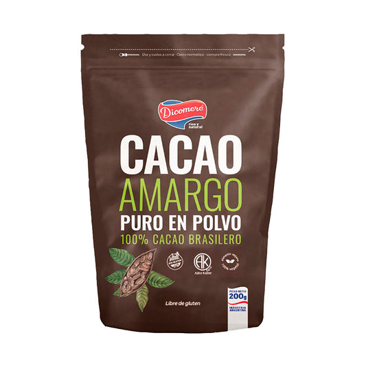 CACAO AMARGO DICOMERE PURO 200 Grs