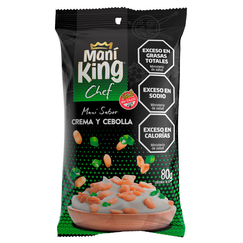 MANI FRITO MANIKING CREMA Y CEBOLLA 80 Grs