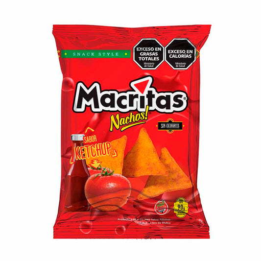 NACHOS MACRITAS KETCHUP 90 Grs