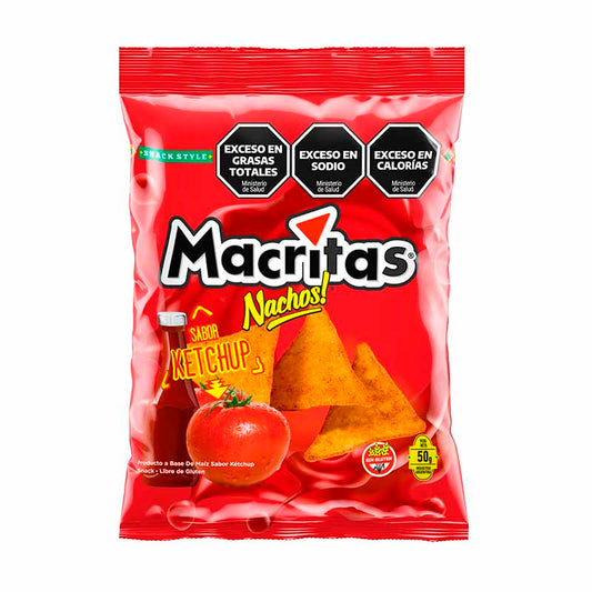NACHOS MACRITAS KETCHUP 50 Grs