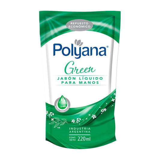 JABON LIQ. POLYANA GREEN 220 ml.