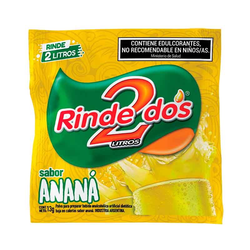 JUGO POLVO RINDE DOS ANANA 13 Grs