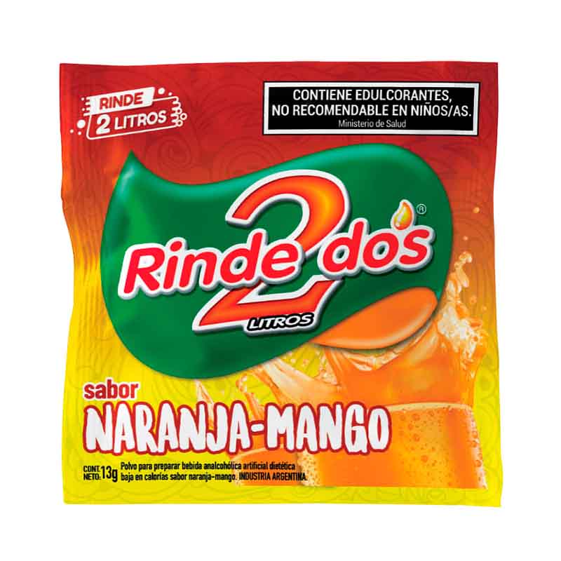 JUGO POLVO RINDE DOS NJA/MANGO 13 Grs