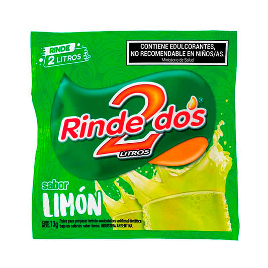 JUGO POLVO RINDE DOS LIMON 13 Grs
