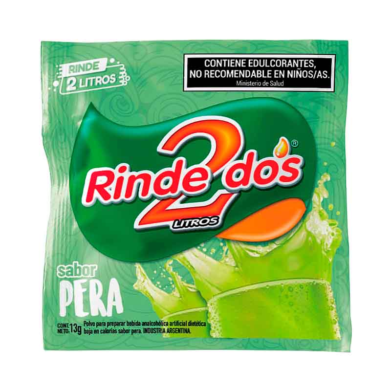 JUGO POLVO RINDE DOS PERA 13 Grs