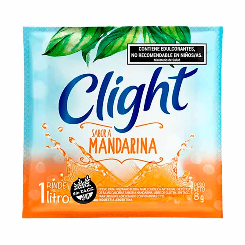 JUGO POLVO CLIGHT MANDARINA 8 Grs