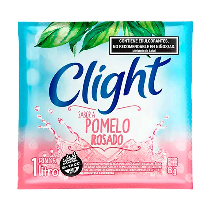 JUGO POLVO CLIGHT POM.ROSADO 8 Grs