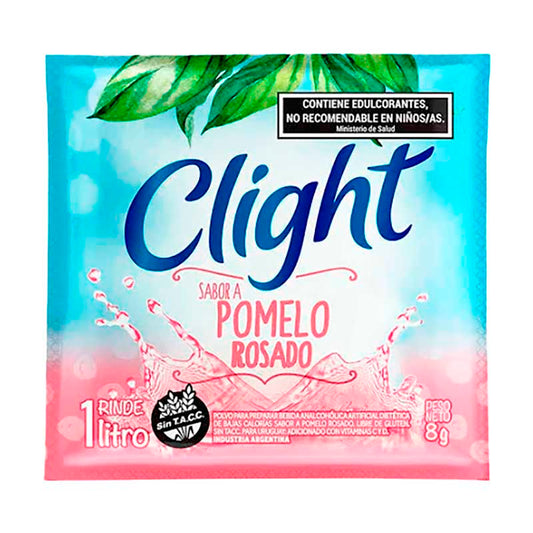 JUGO POLVO CLIGHT POM.ROSADO 8 Grs