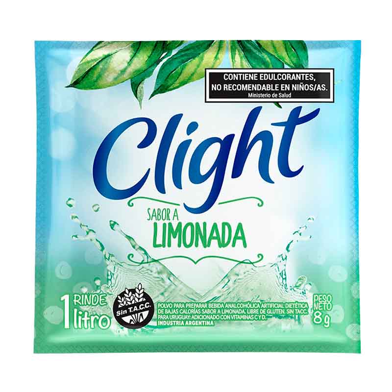 JUGO POLVO CLIGHT LIMONADA 8 Grs