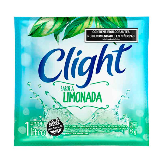 JUGO POLVO CLIGHT LIMONADA 8 Grs