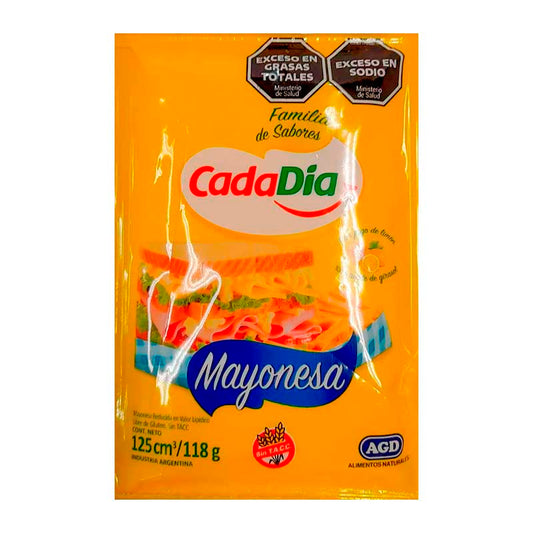 MAYONESA CADA DIA SACHET 125 Grs