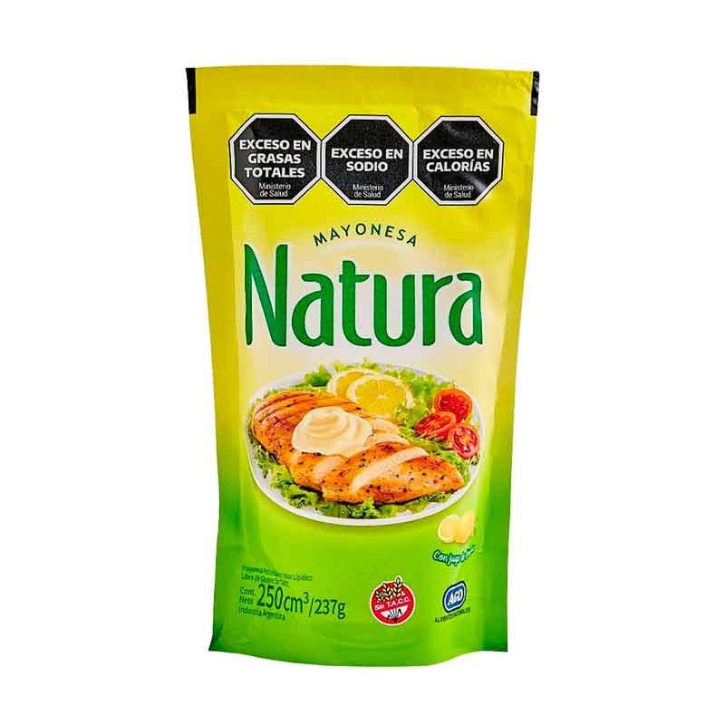 MAYONESA NATURA D/P 250 Grs