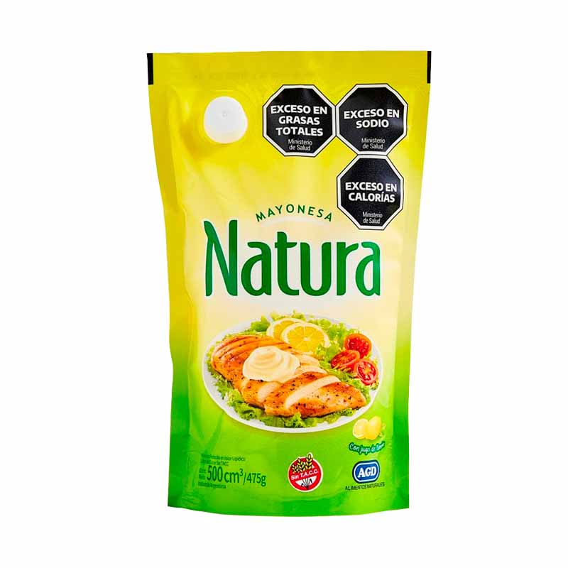MAYONESA NATURA D/P 500 Grs