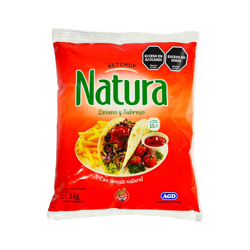 KETCHUP NATURA BOLSA 3 Kgs